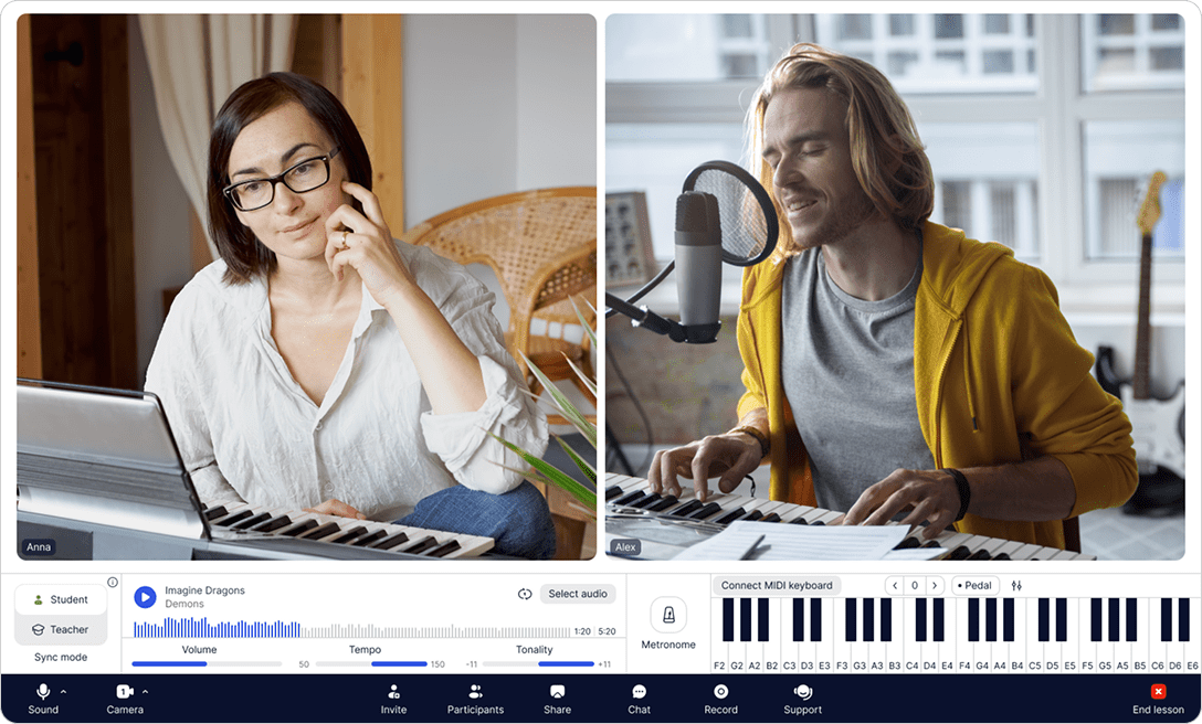 音楽レッスン専用アプリ・MOOZの使い方